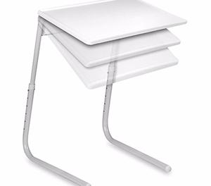 Ebee Adjustable White Table Mate for Home Office Reading Stu