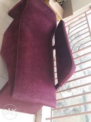 Maroon Fabric Chaise Lounge