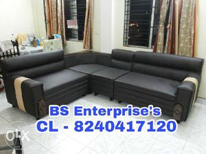 New black sectional couch