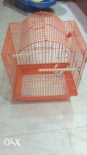 Orange Wire Crate