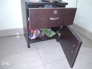 Side table with key lock for sell. Just 1 year