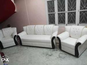 Sofa set White-and-black Leather brand new any colour