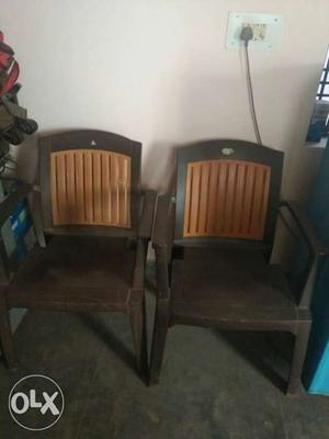 Two Black Armchairs
