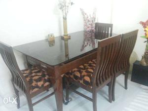 Wodden Dinning Table with 4 chairs