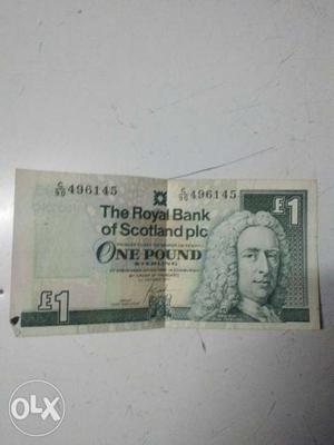 1 Scotland Pound Paper