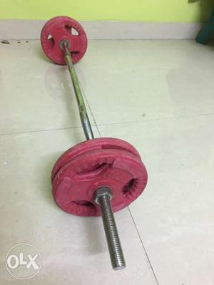 10kg plates with rod