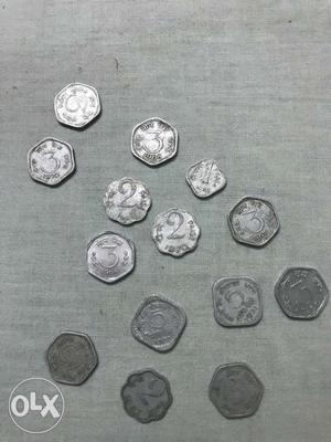 24 antique coins..