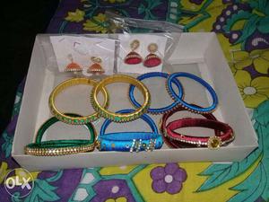 All type of bangles & stead homemade thread work