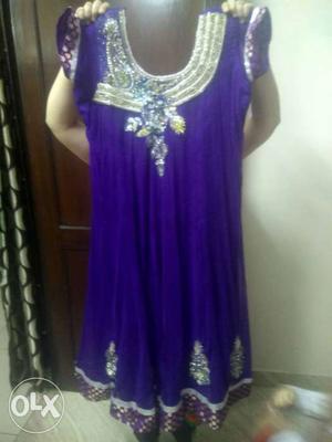 Anarkali Suit.This suit comes along with bottom and net