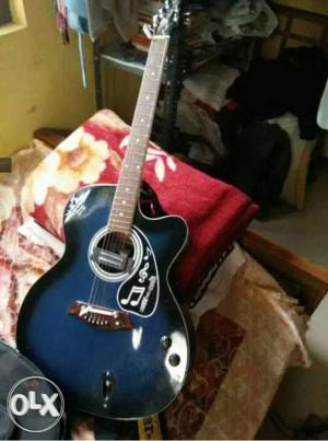 Blue And Black Guitar