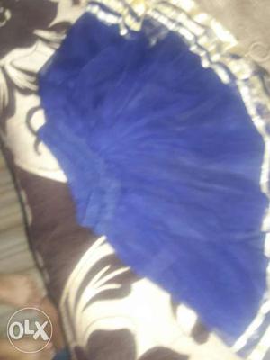 Blue And White Skirt