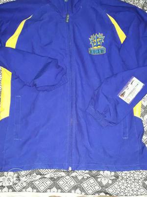 Blue And Yellow Tridents Zip-up Jacket