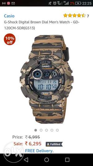 Casio  gd-120cm (new watch rs in amazon)