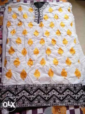 Cotton unstiched dress material kurti