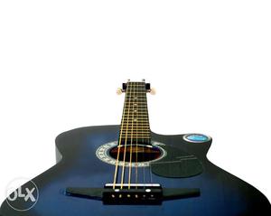 Cutaway Blue And Black Acoustic Guitar