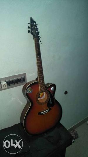 Guitar in a good condition and pick up with