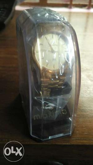 New Maxima Men's watch. In box piece. Never used