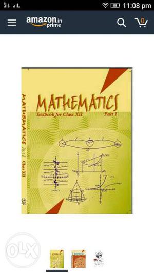 New Unused Book 12th Maths Part 1