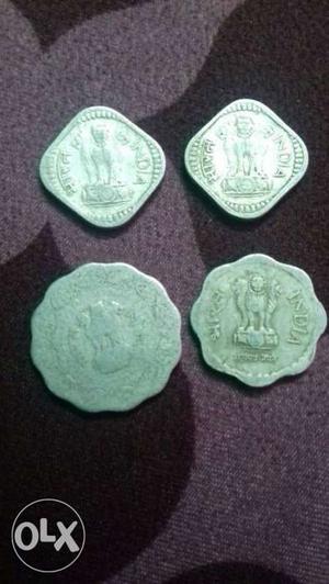 Old coins 5psc 2coins & 10pcs 2 coins