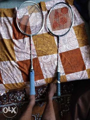 Pair Of Gray Yonex Badminton Rackets