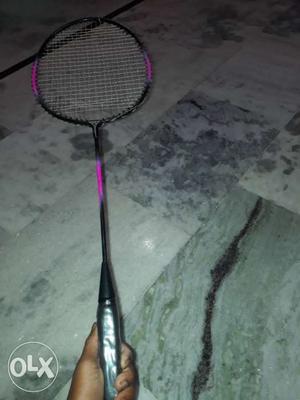 Purple And Black Badminton Racket