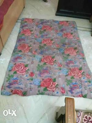 Purple And Pink Floral gadda 52 by 72 inches size