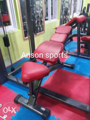 Red And Black Anson Sports Bench Press