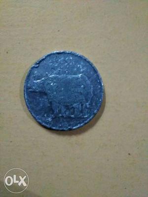 Silver coin Indian 25 piesa