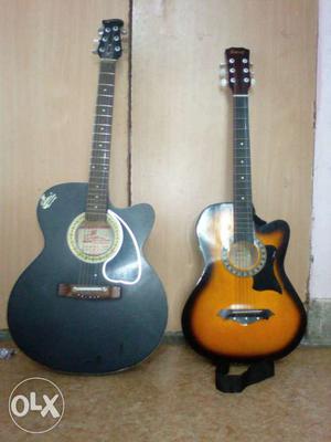 There 2 guiter one is new and another is 1 year