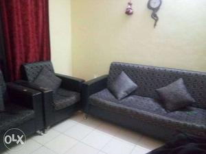 Three Gray Living Room Furniture Set