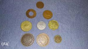 Total 9 coins...including East India company coin