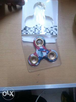 USA Flag Themed Tri Spinner With Box