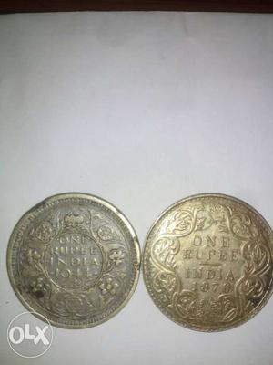  i have 2 old silver British indian era