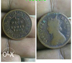 100 year old coper coin