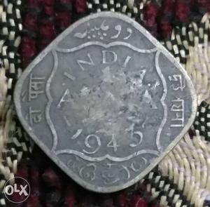 74 year's old () coin of 2 anna