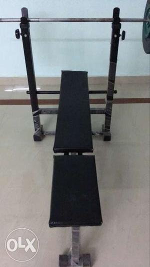Bench Press with 5ft rod