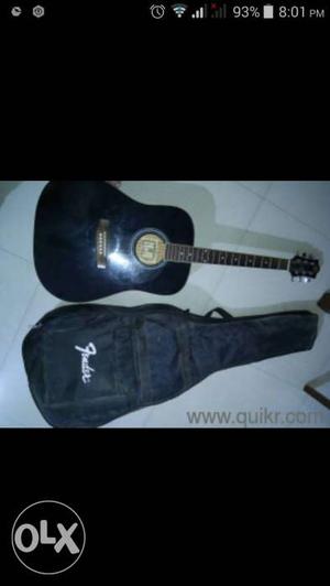 Black Acoustic Guitar With Gig Bag Screenshot