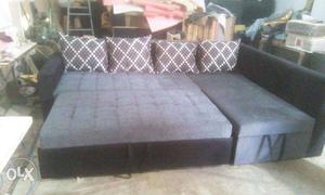 Black And Gray Daybed