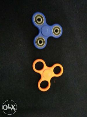 Blue And Orange 3-lobes Fidget Hand Spinners