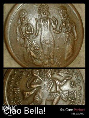 Brown Asian Coins Collage