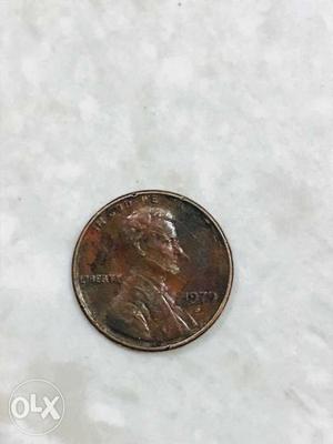 Coin bechna h,,copper coin,U.S. coin