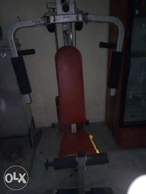 Gray And Red Gym Equipmentt