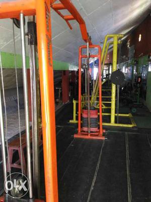 Orange Steel Gym Equipment
