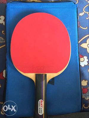 Red And Black Table Tennis Paddle