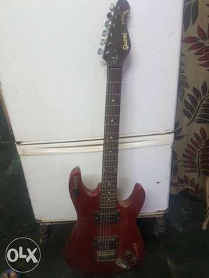 Red And Brown Gibson Electric Guitar