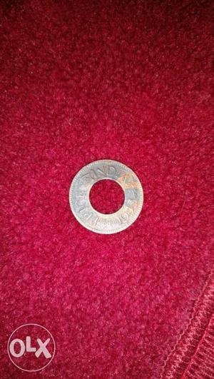 Round Bronze Coin With Hole