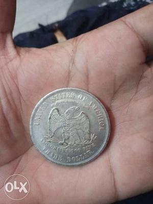 Round U.S.A Coin