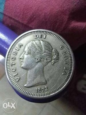 Round Victoria Dei  Coin