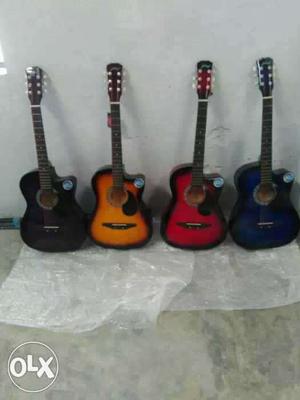 Several Color Single Cutaway Acoustic Guitar