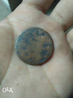 Silver And Blue Coin